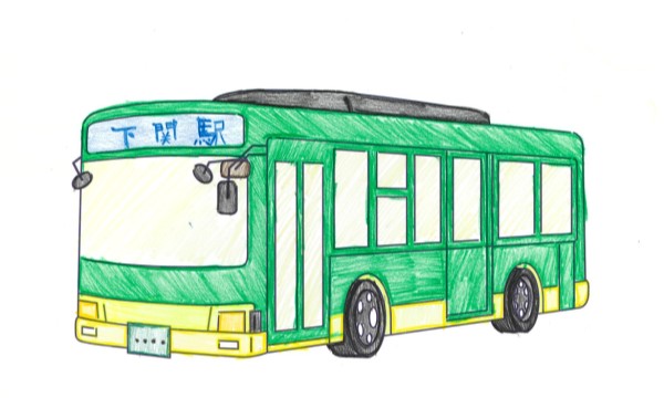 下関駅へ向かうバス