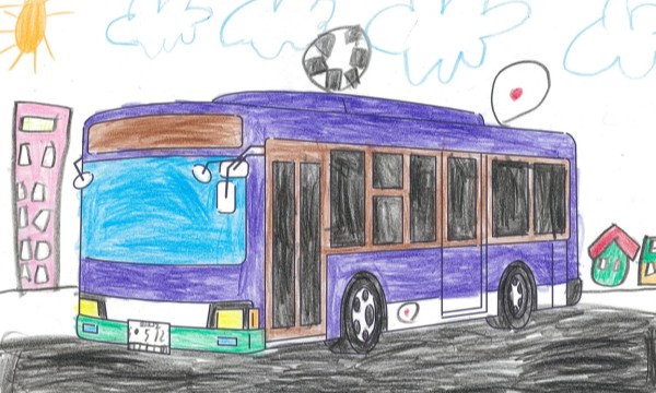 サッカーにいくばす。